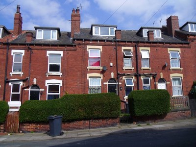 Red brick terraced houses