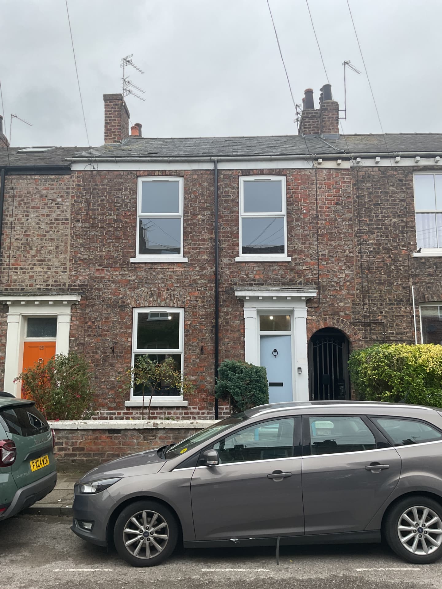 Brick terraced house in York after retrofit work